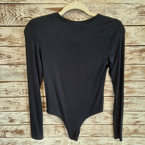 ATM Modal Henley Button Down Longsleeve Bodysuit - Picture 4 of 6